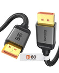 80Gbps DisplayPort 2.1 Cable 6.6FT A311609