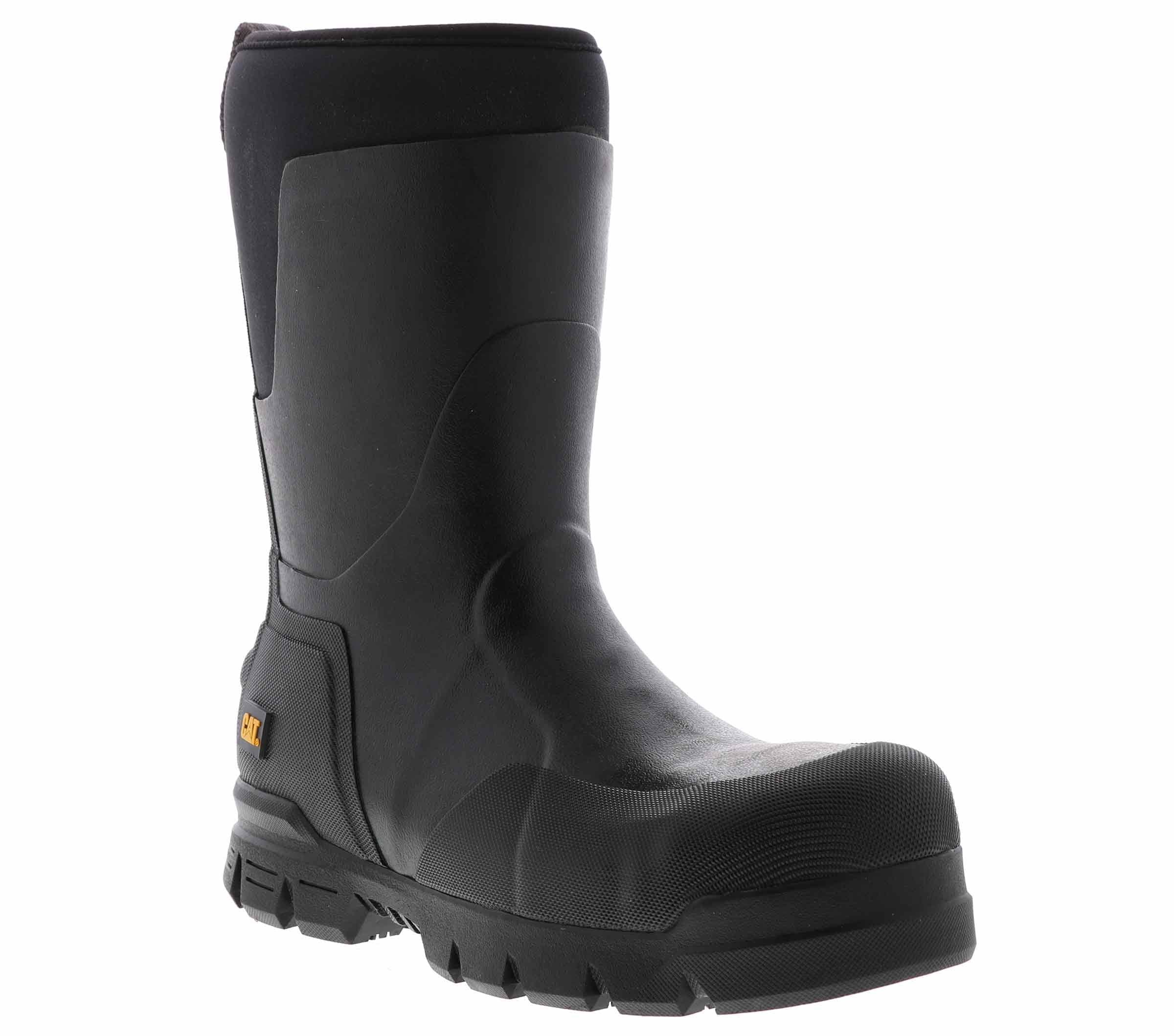 Black Waterproof Steel Toe Rubber Boot H559699