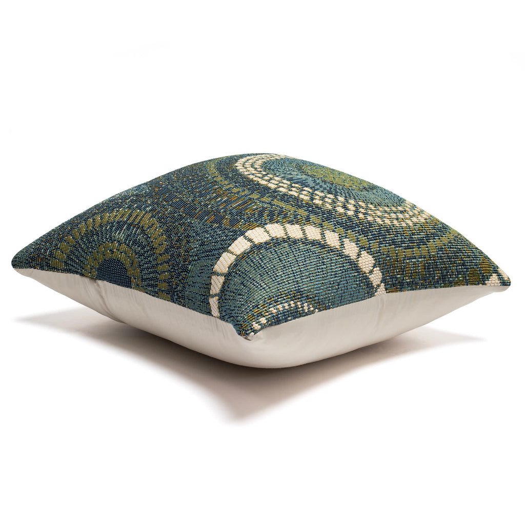 Marina Circles Indoor Outdoor Throw Pillow