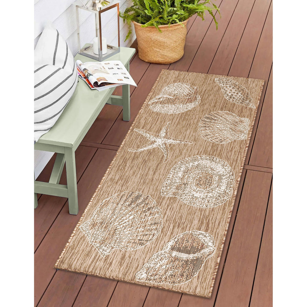Carmel Shells Indoor Outdoor Area Rug