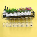 Metal Wall-mounted Wine Rack (120cm) C43409