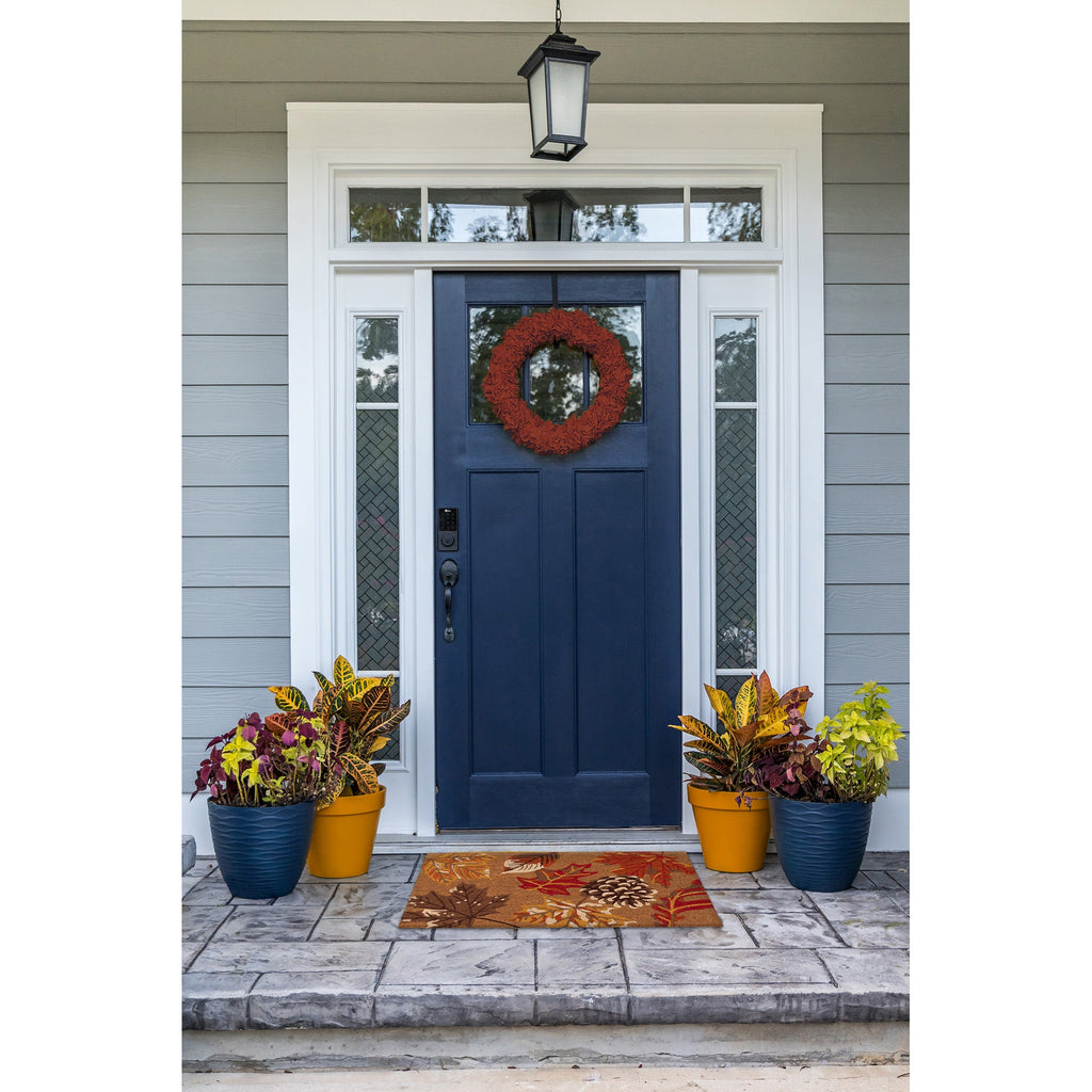 Natura Falling Leaves Coir Doormat with Non-Slip Backing