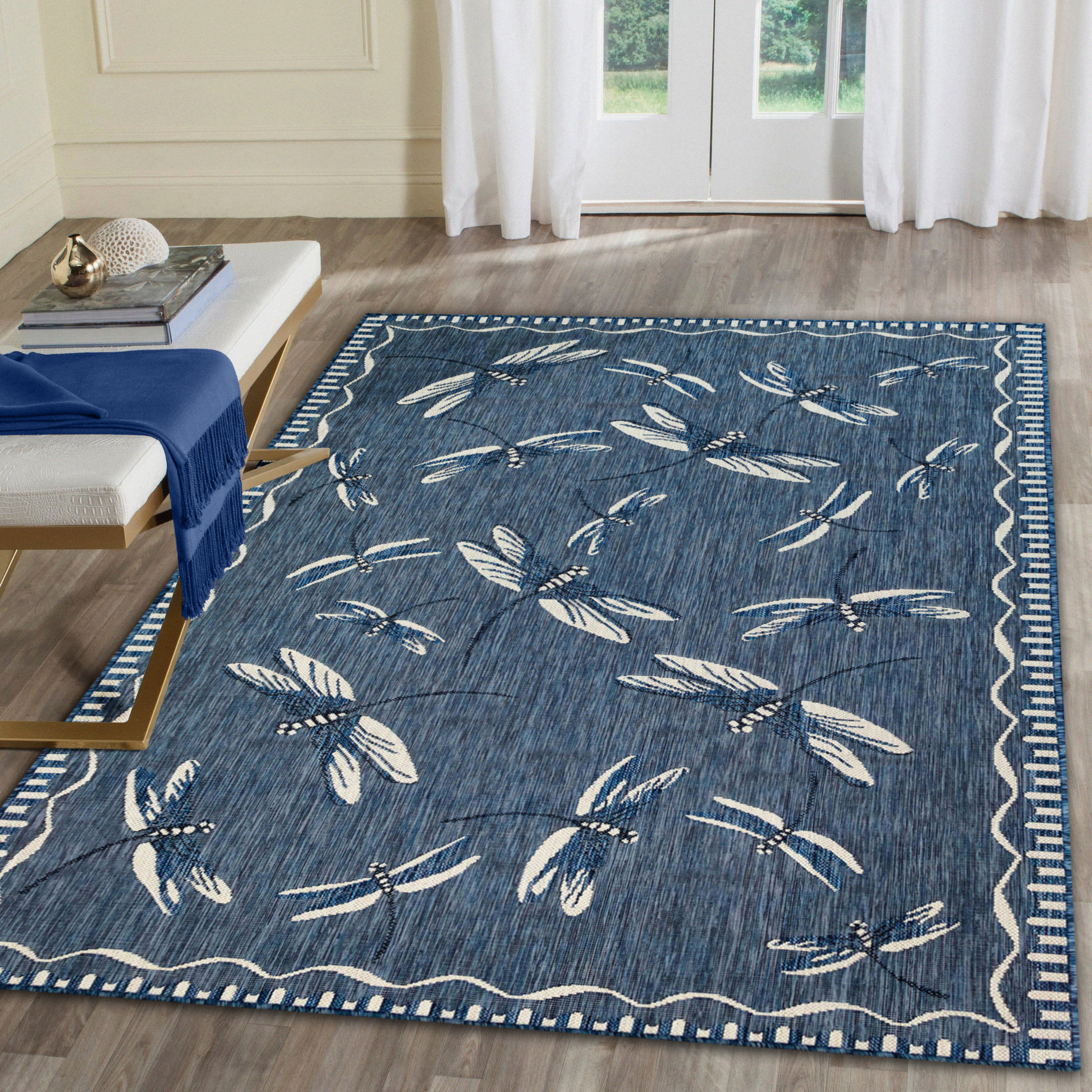 Carmel Dragonfly Indoor Outdoor Area Rug