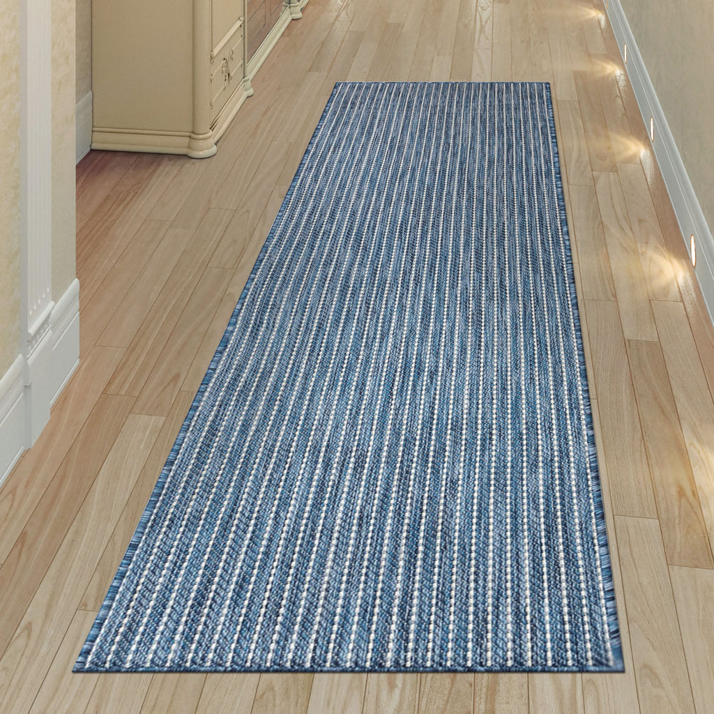 Carmel Texture Stripe Indoor Outdoor Area Rug