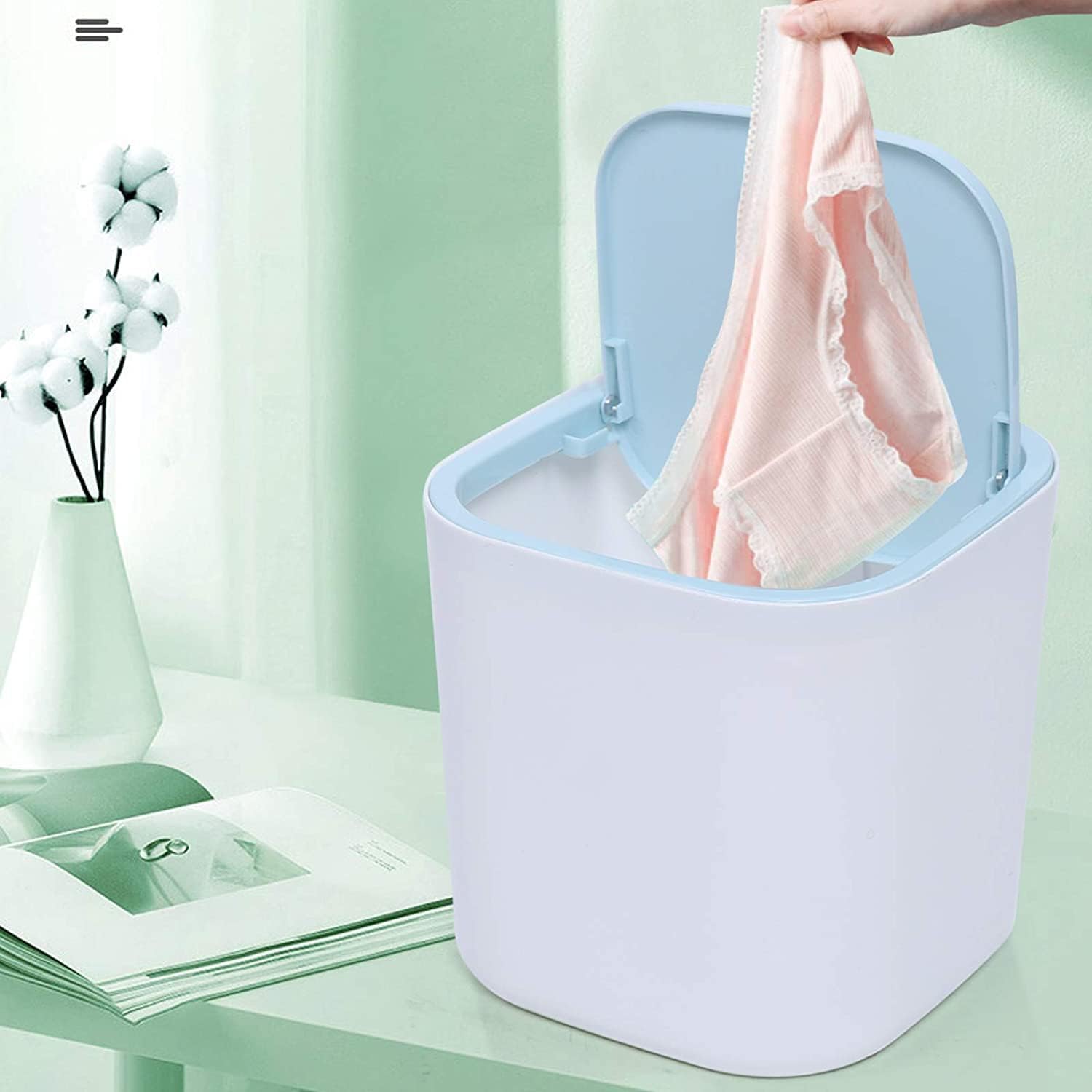 Compact Counter Top Portable Washing Machine, 6.69x6.69x6.69 Inch Blue V21280