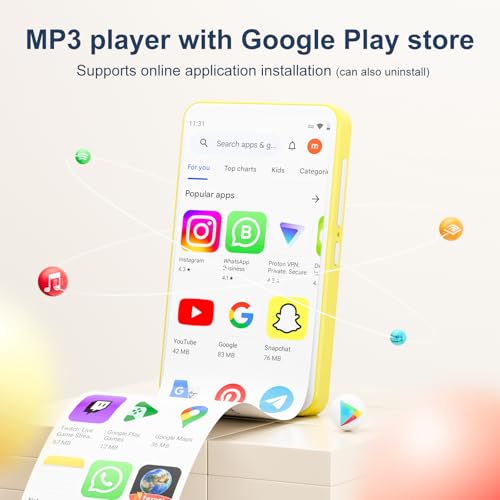 4.0" IPS Touch Screen Android MP3 Player with Bluetooth and WiFi K253341