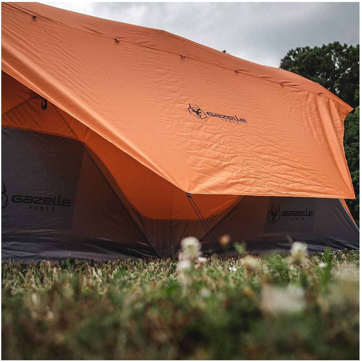 Orange 8 Person Pop Up Camping Tent G377