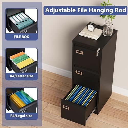 4 Drawer Lockable Metal File Cabinet N807