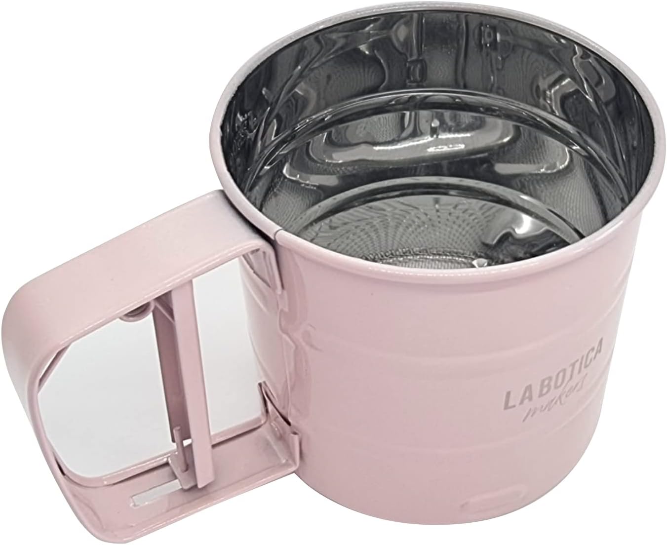 Pink Stainless Steel Hand-held Flour Sifter S507