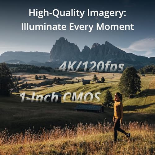 1'' CMOS 4K/120fps Vlog Camera with 3-Axis Stabilization and Mic J74976