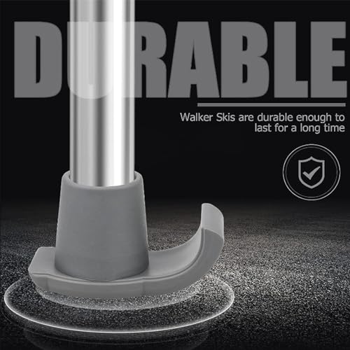 Black Rubber Walker Glides Q66194