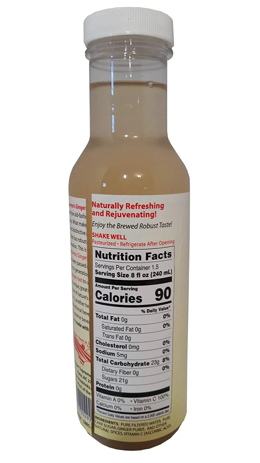 6-Pack Non-Carbonated Non-Alcoholic Ginger Beer B2523