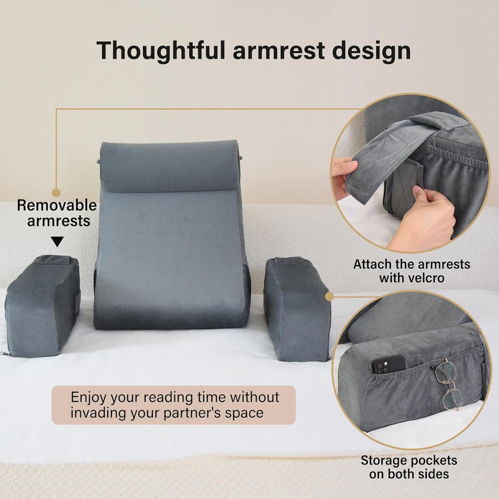 Medium Grey Reading Pillow K77742