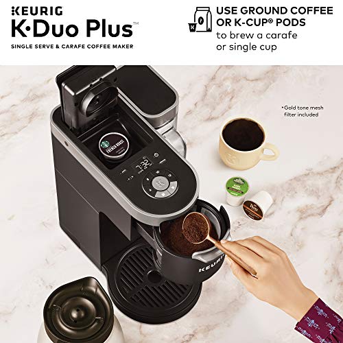 Gray Single Serve Coffee Maker with Milk Frother E764