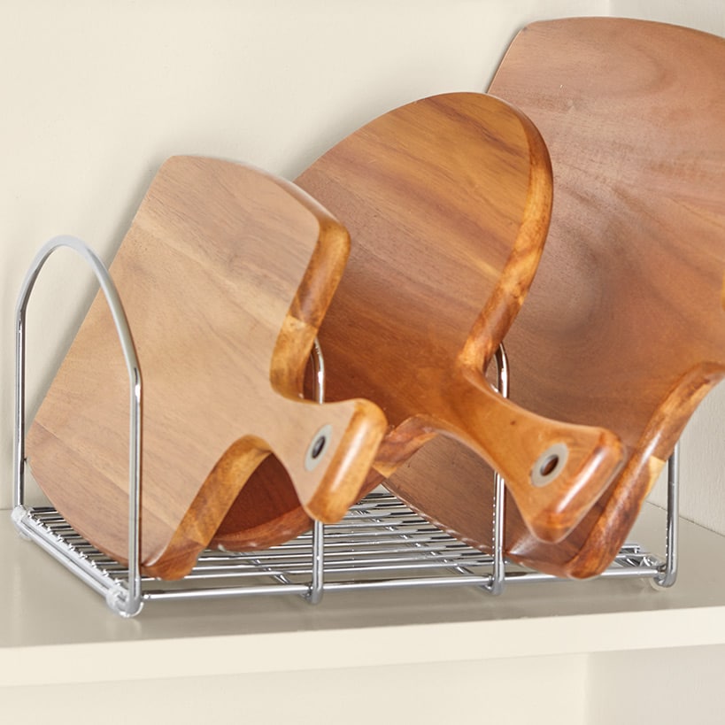 Metal Bakeware & Cutting Board Organizer