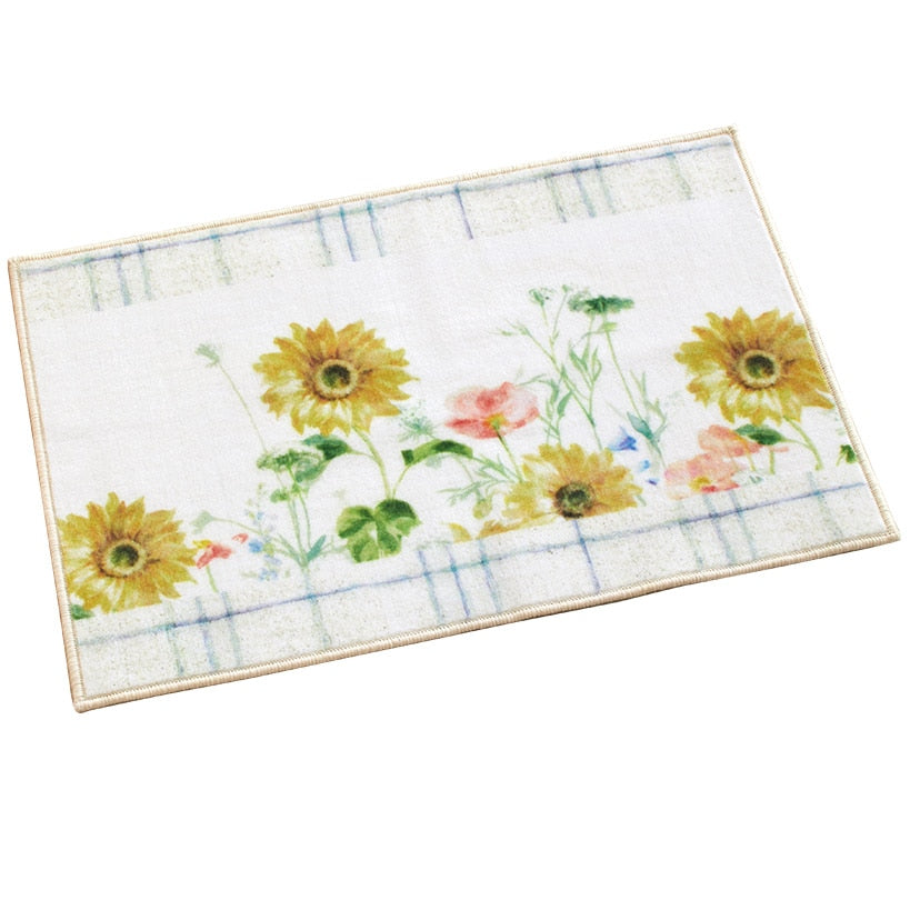 Farm Fresh Flowers Valance, Bath Rug or Shower Hooks Set of 12