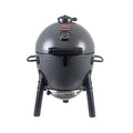 Portable Kamado Charcoal Grill and Smoker with Cast Iron Grates and Locking Lid M722