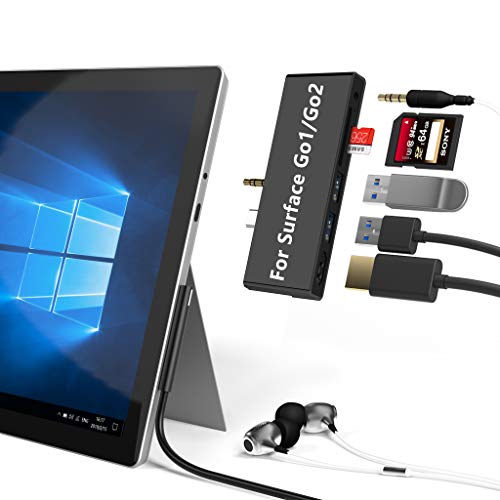 7-in-2 Adapter with 4K USB C to HDMI, 2 USB 3.0 Ports, Earphones Jack, SD/TF Card Slot J4047