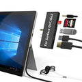 7-in-2 Adapter with 4K USB C to HDMI, 2 USB 3.0 Ports, Earphones Jack, SD/TF Card Slot J4047