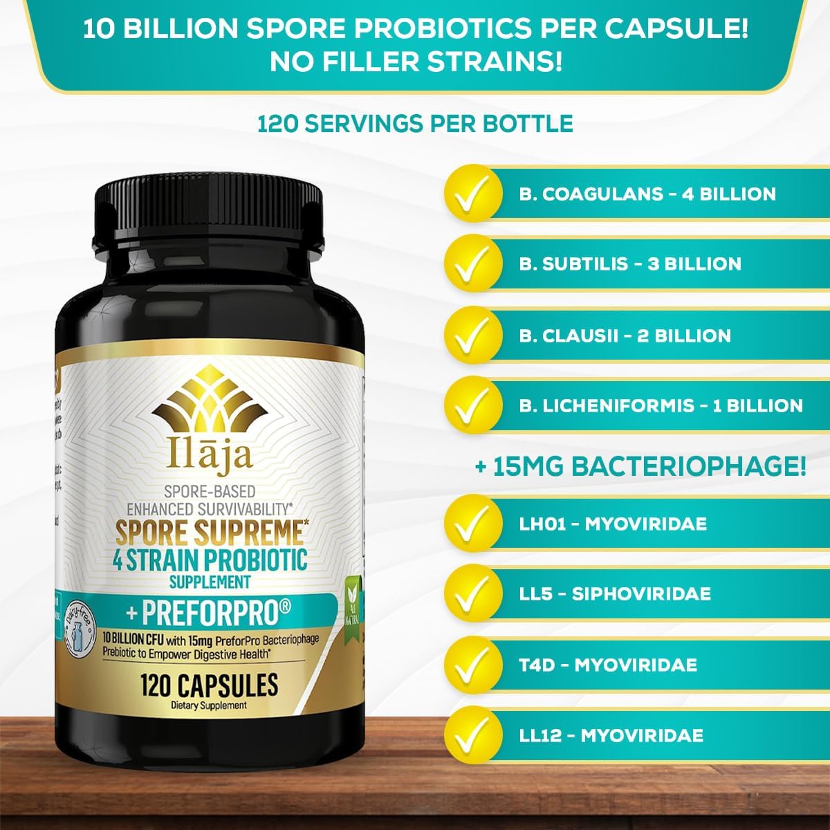 Spore Based Probiotic 120 Capsule C656