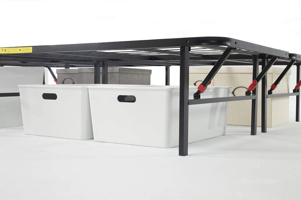 Black Queen Metal Platform Bed Frame X87371
