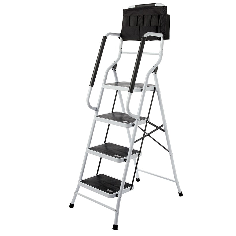 3 or 4 Step Folding Ladder with Handrails