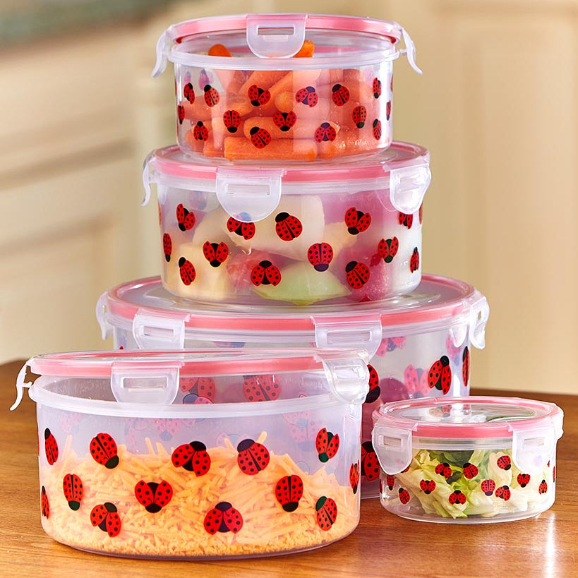 10-Pc. Printed Flip-Flop Storage Containers