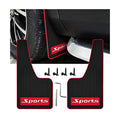 2Pcs PVC Black Mud Flaps Fender Splash Guards with Hardware R2069