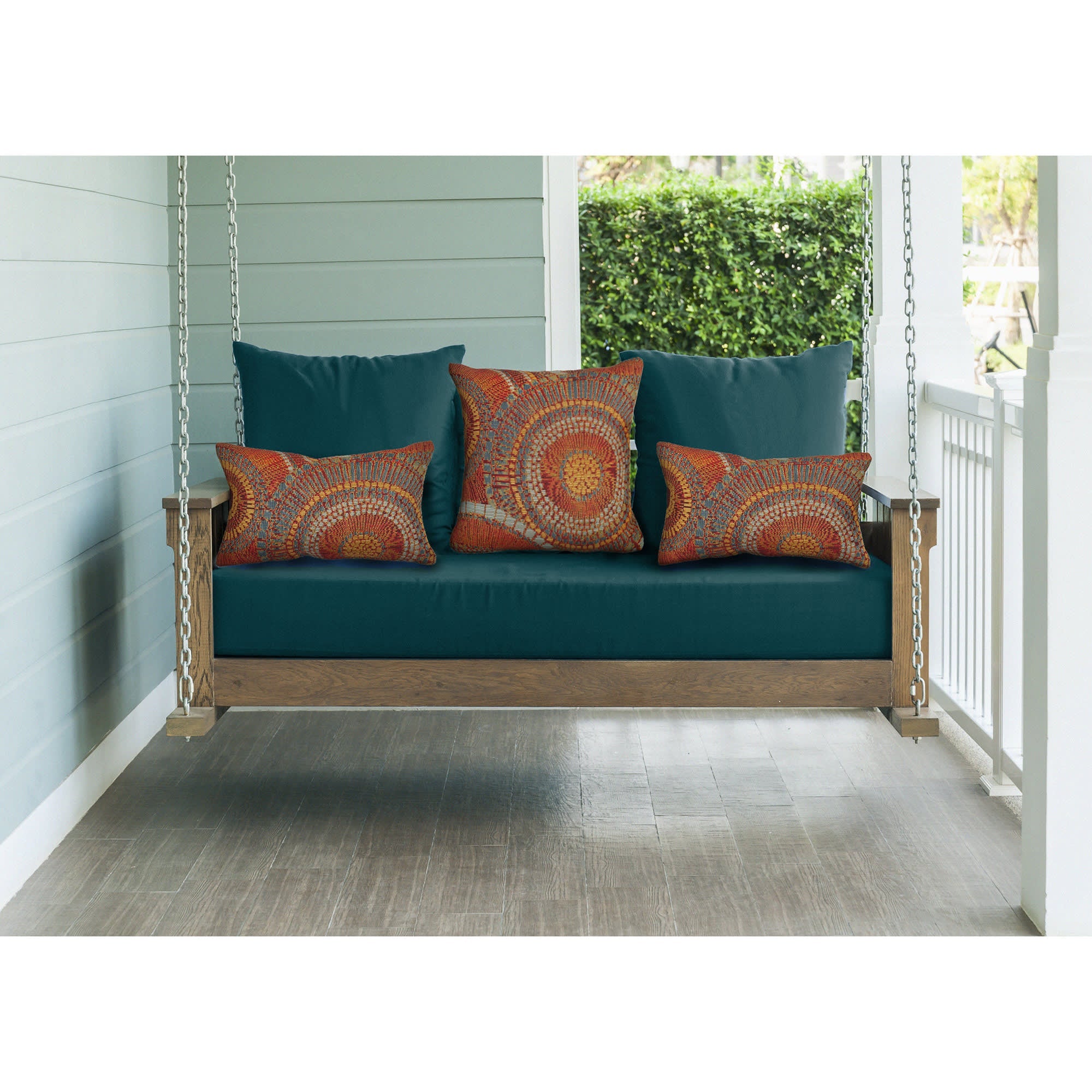 Marina Circles Indoor Outdoor Throw Pillow