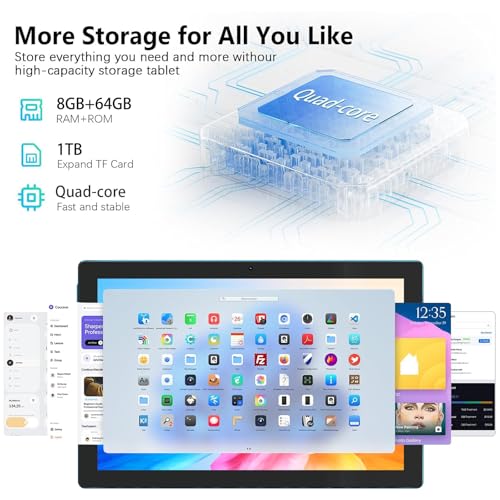 10 Inch 2 in 1 Tablet with Keyboard 8GB+64GB S72944