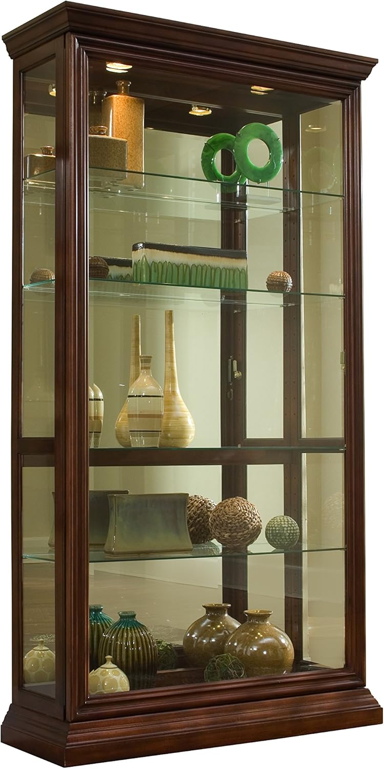 Two Way Sliding Door Curio, 43 by 16 by 80-Inch D193