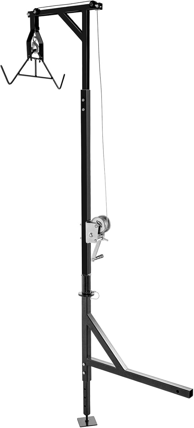500lbs Capacity Hitch Game Hoist with Winch A594