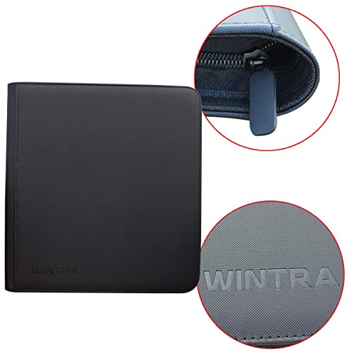 12-Pocket Black Double-Sided Trading Card Album, 480 Pockets W791802