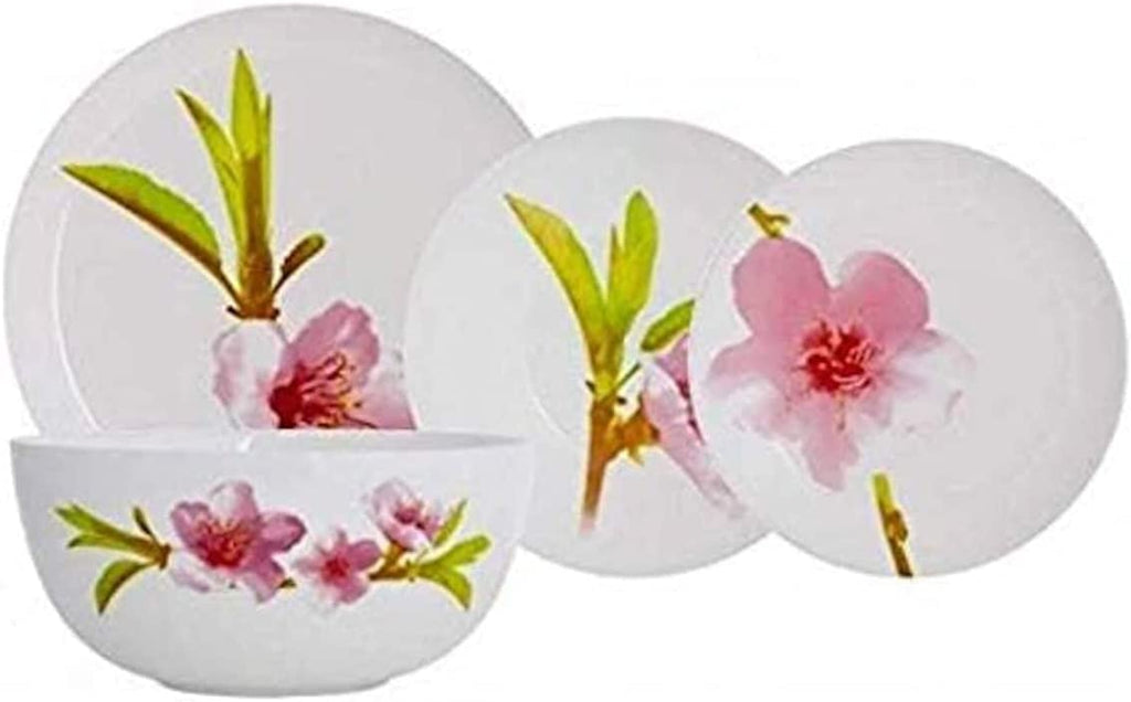 19 Pcs White Dinnerware Set L319