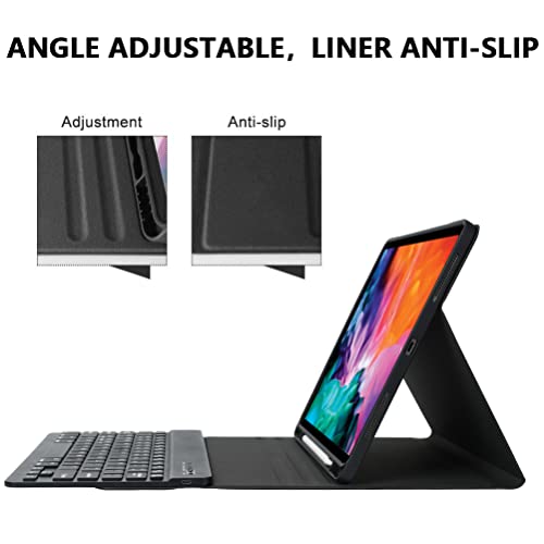 Champagne 12.9-inch iPad Pro Case with Detachable Wireless Keyboard and Pencil Holder H22468