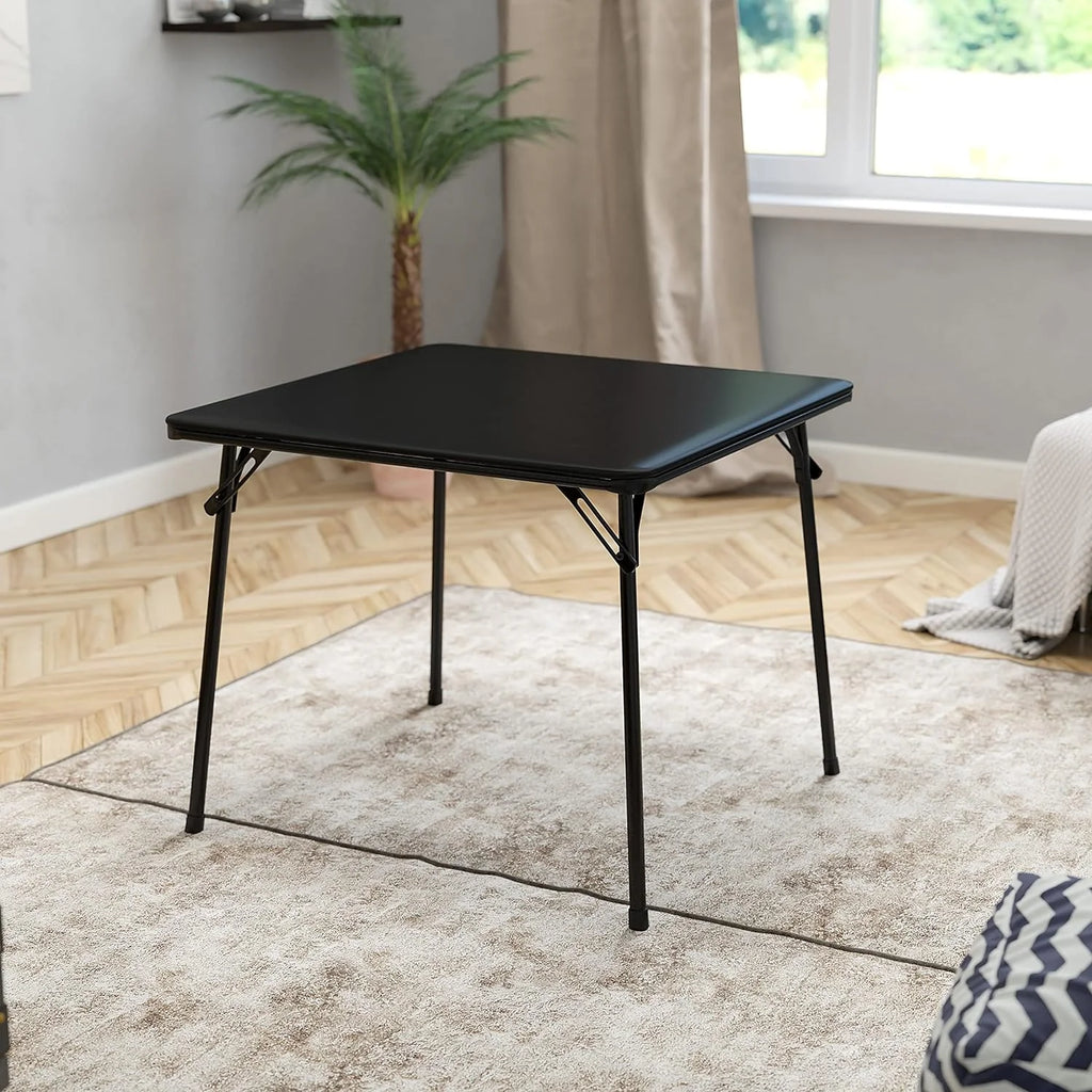 Black Folding Card Table U79612