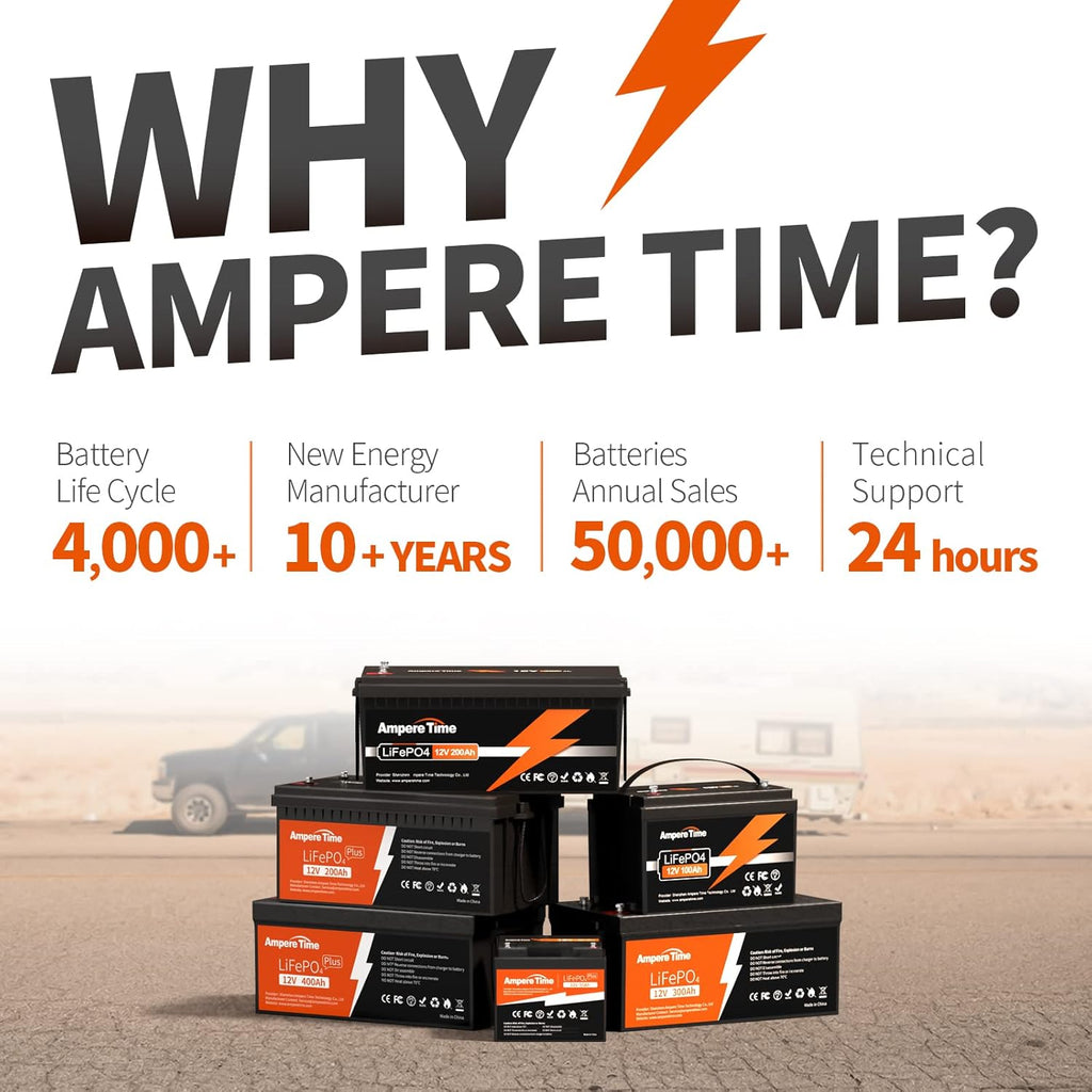 12V 200Ah LiFePO4 Battery with Built-in 100A BMS U896