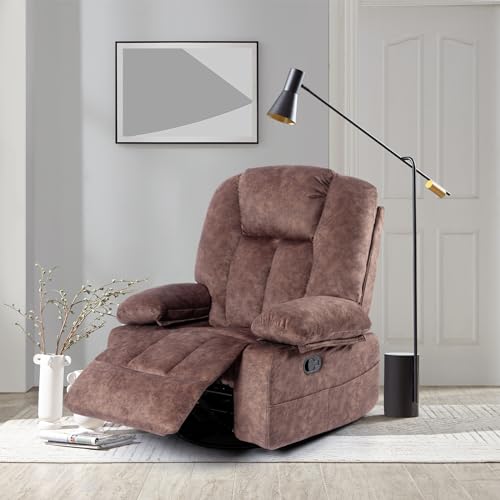360 Degree Swivel Recliner Chair with Heated Massage A76605