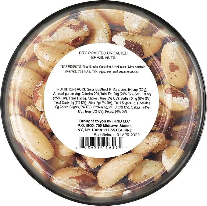Dry Roasted Unsalted Brazil Nuts D91928