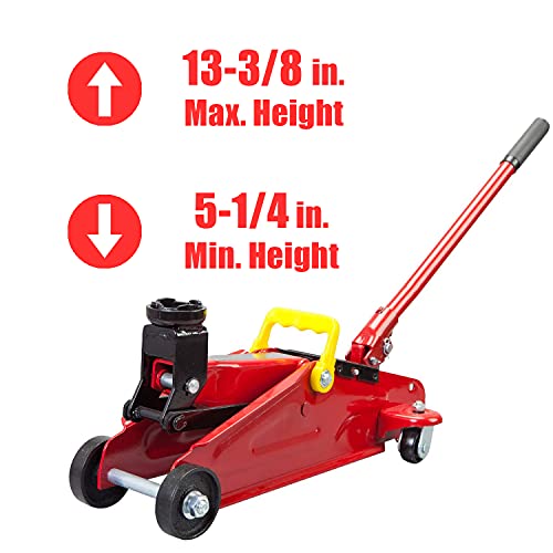 2 Ton Hydraulic Trolley Floor Jack with 2 Jack Stands V631