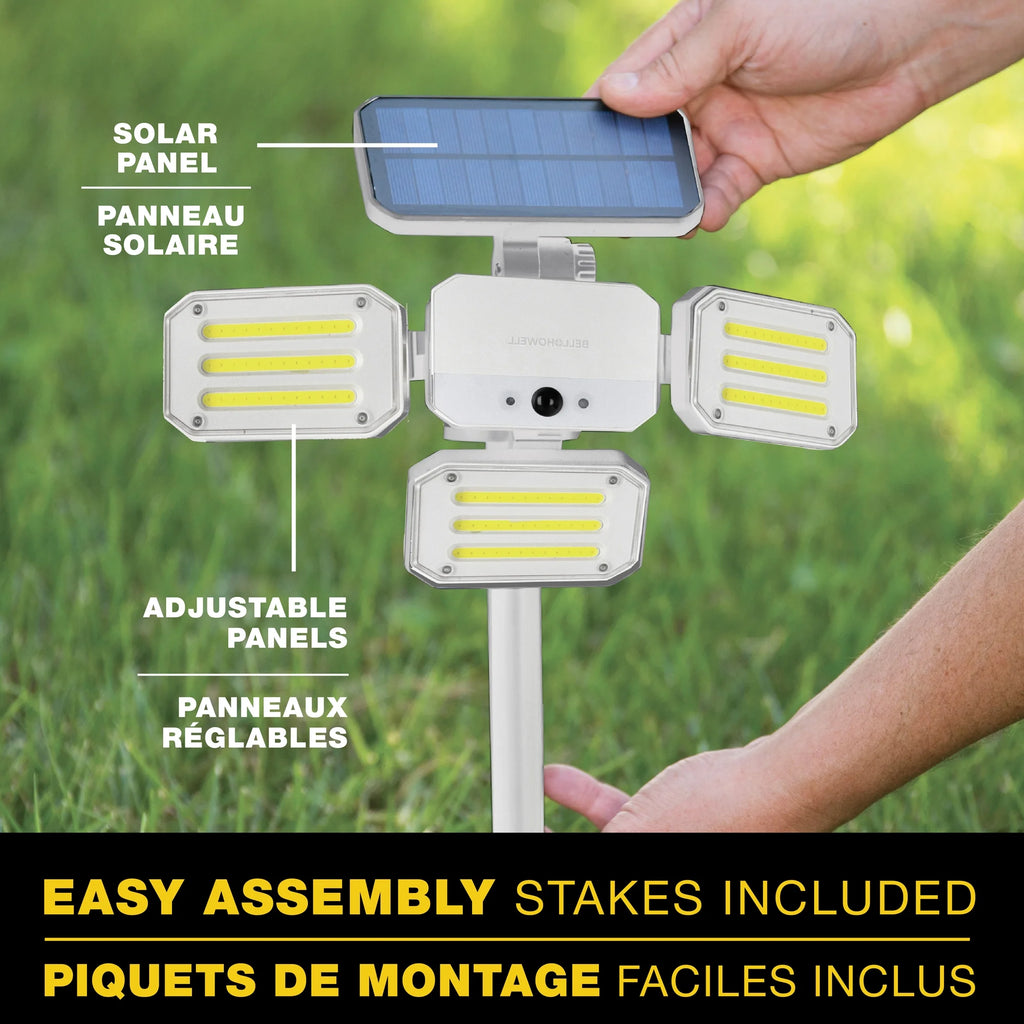 White Solar Floodlight H95627