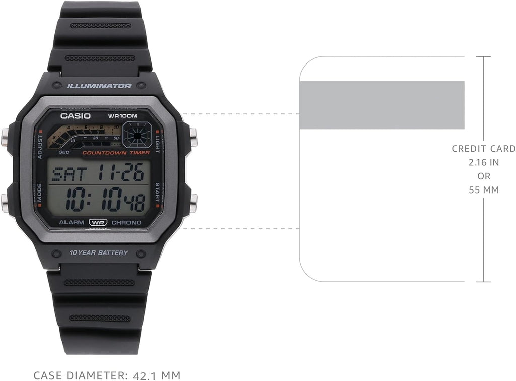 10-Year Battery Countdown Timer Alarm Chronograph Men's Watch V956804