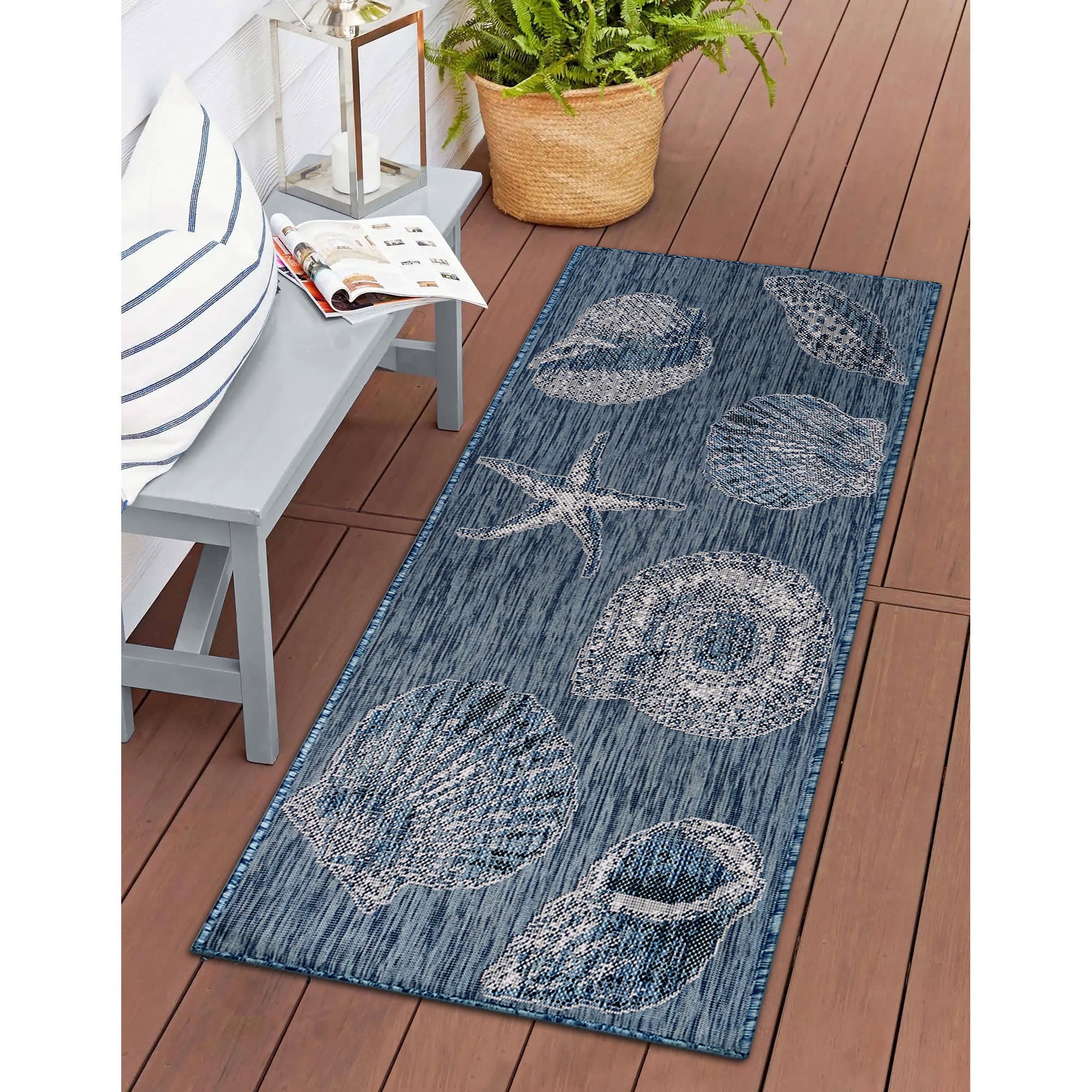 Carmel Shells Indoor Outdoor Area Rug