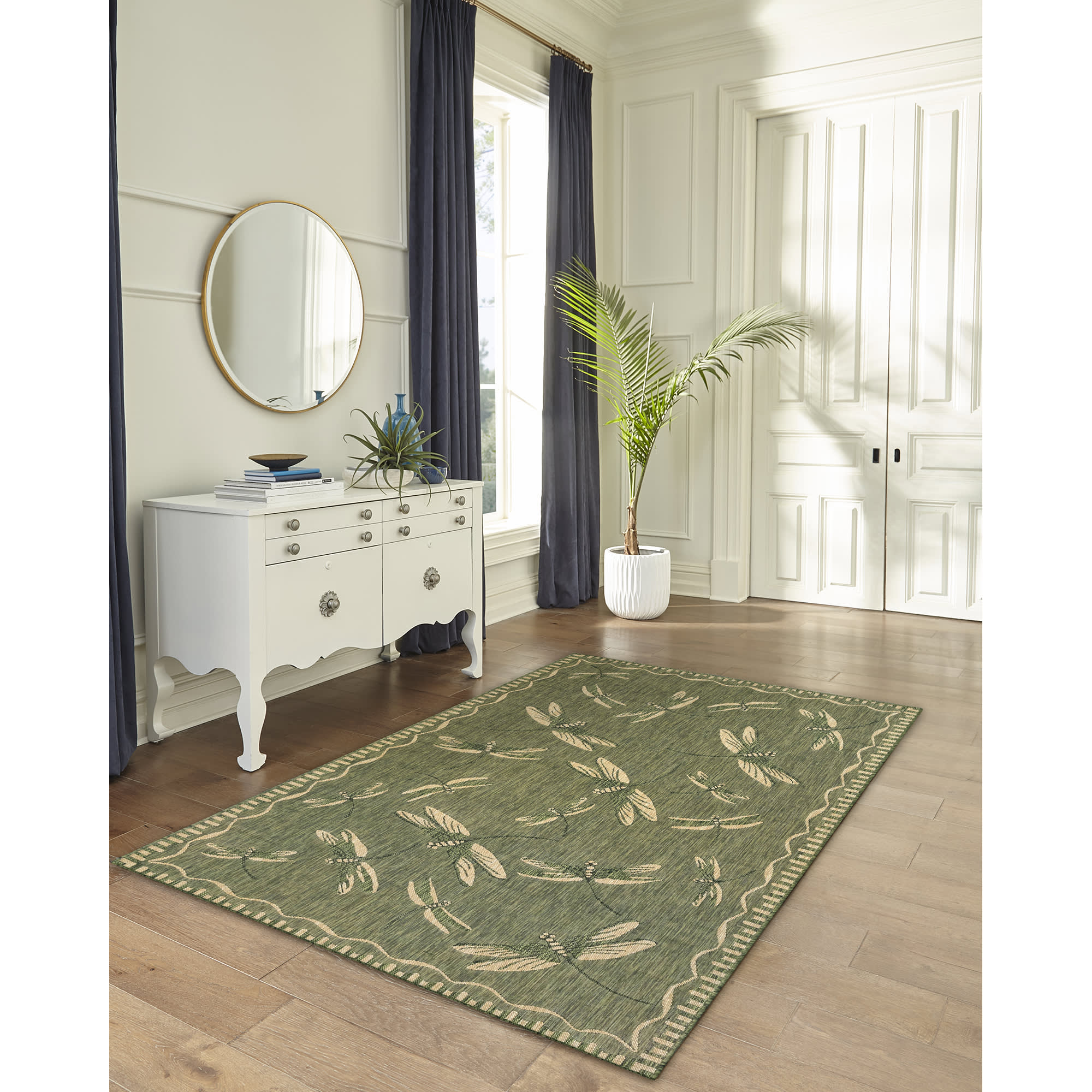 Carmel Dragonfly Indoor Outdoor Area Rug