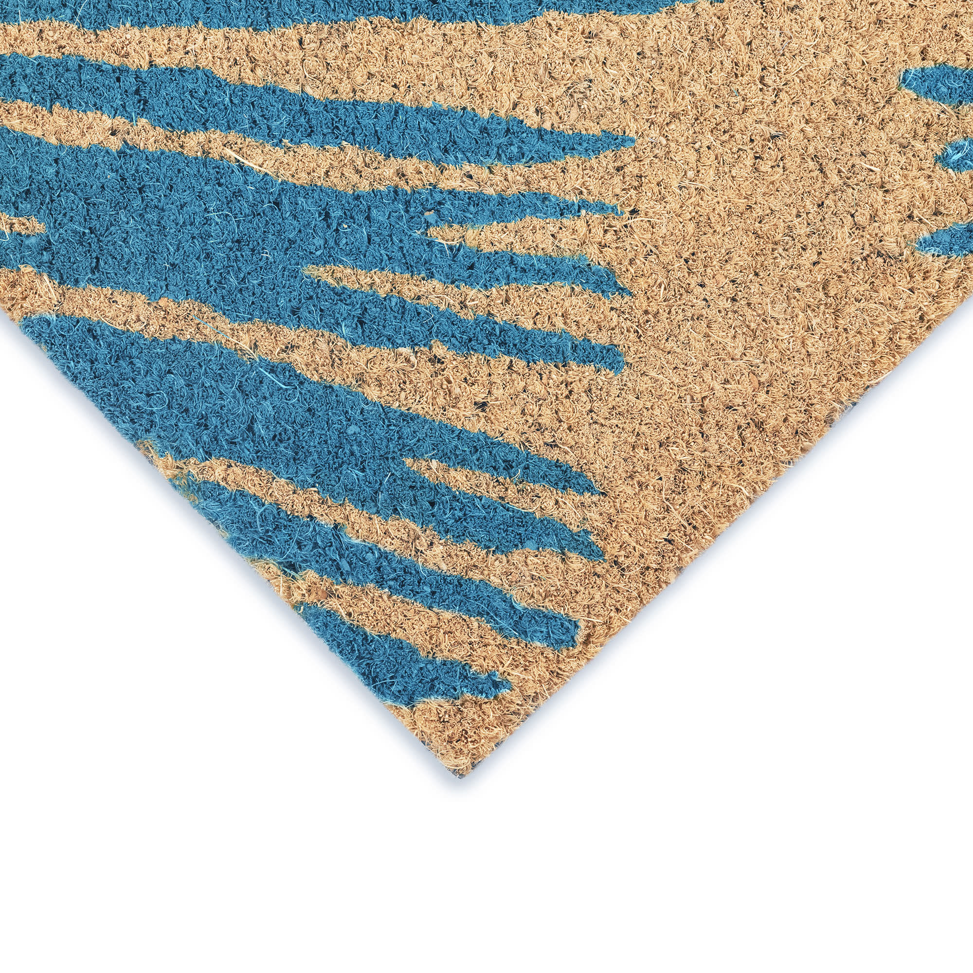 Natura Palm Border Coir Doormat with Non-Slip Backing