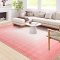 Pink Washable 8x10 Non Slip Area Rug H4245