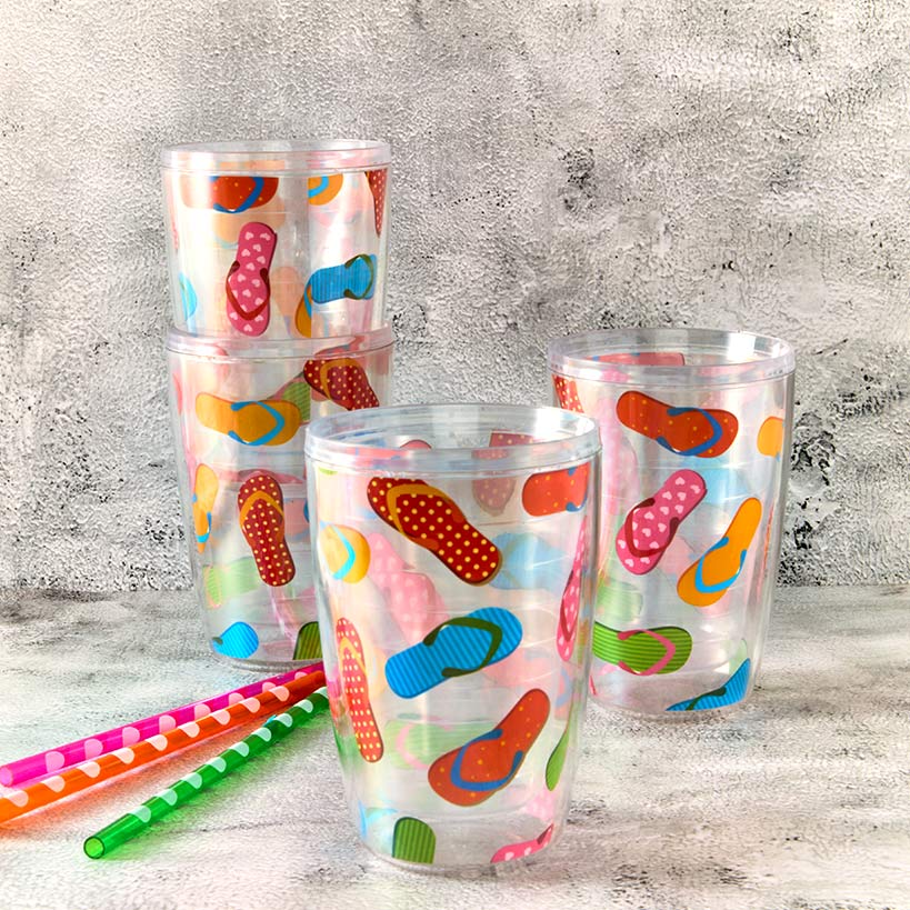 16oz Insulated Tumbler Set of 4 B3539