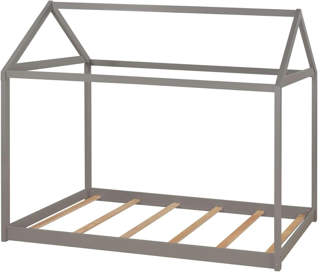 Gray Twin Size Wooden House Bed B85289