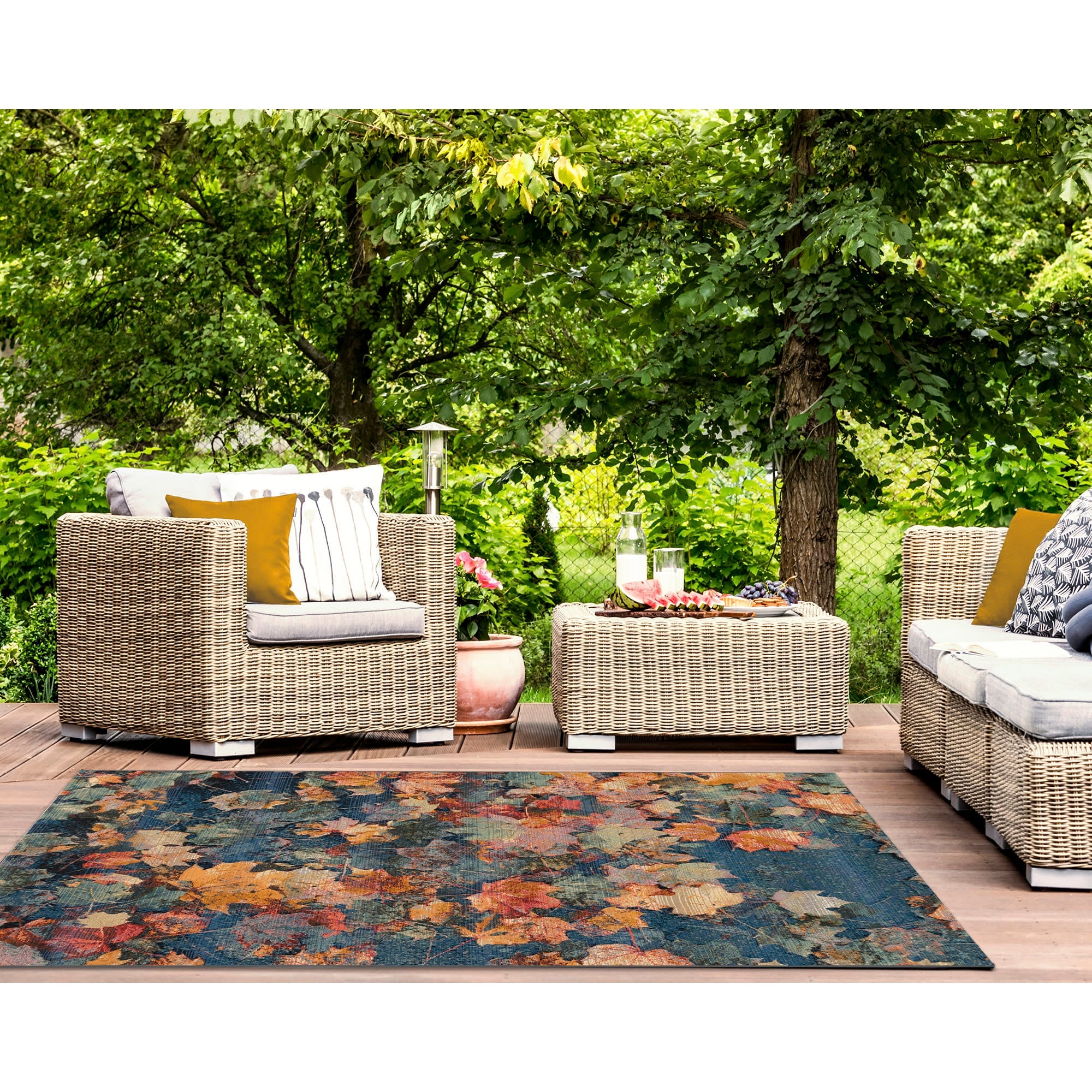 Marina Fall In Love Indoor Outdoor Area Rug