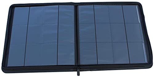 12-Pocket Black Double-Sided Trading Card Album, 480 Pockets W791802